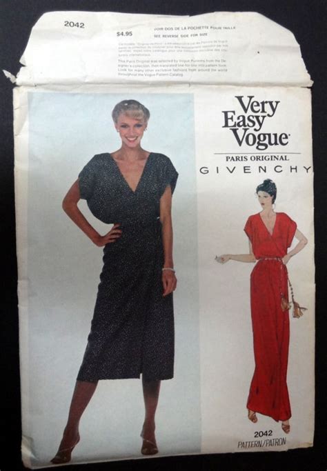 2042 givenchy size 8|Uncut 1970s Very Easy Vogue Paris Original Pattern 2042, .